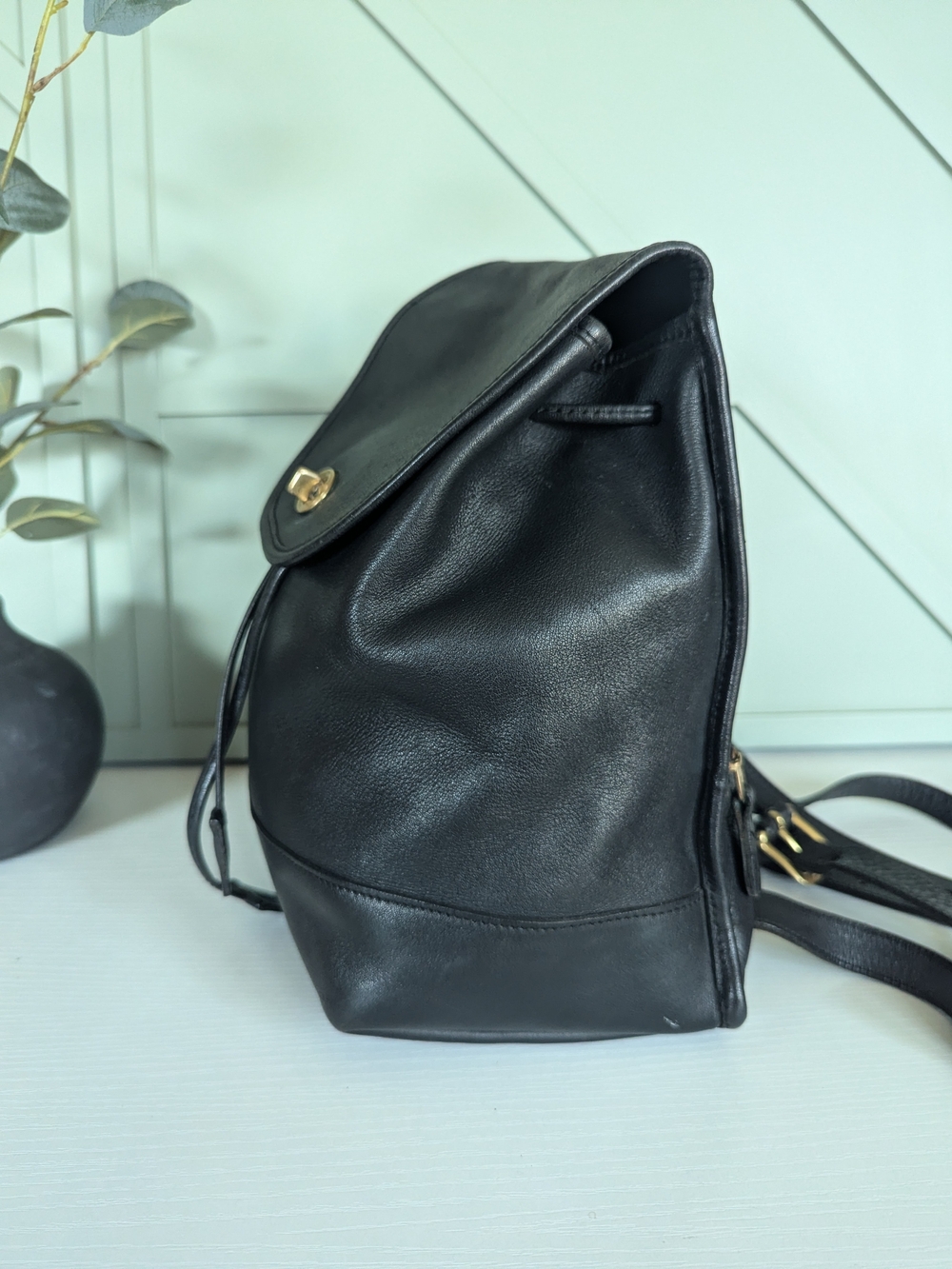 Vintage Coach Leather Mini Daypack Backpack - Picture 7 of 14